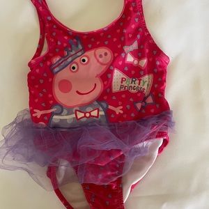 Peppa Pig Toddler One Piece Bathing Suit - Size 3T